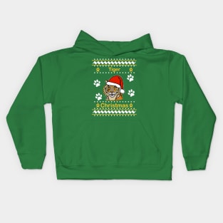 Tiger Christmas Sweater Kids Hoodie